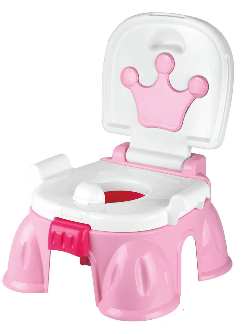 Potty training chair for toddlers with music and sounds in a royal shape, potty with music 3 in 1, suitable for the bathroom, to train children to potty