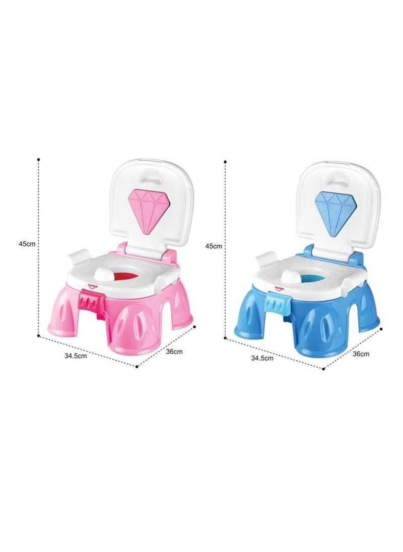 Generic Potty training chair for toddlers with music and sounds in a royal shape, potty with music 3 in 1, suitable for the bathroom, to train children to potty  - Image 2