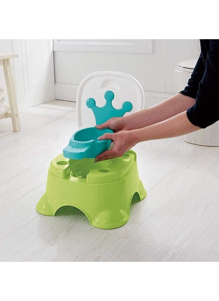 Potty training chair for toddlers with music and sounds in a royal shape, potty with music 3 in 1, suitable for the bathroom, to train children to potty