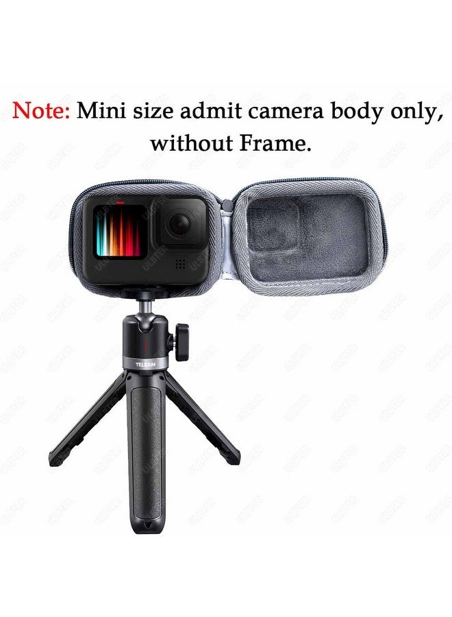 ULBTER Mini Storage Bag Case For Gopro Hero13 Hero12 Hero11 Hero10 Hero9 Hero8 Black + Gopro Hero 12 11 10 9 8 Rubber Lens Cap Cover Carrying Grey Box Accessory For Go Pro [2+1 Pack] - Image 3