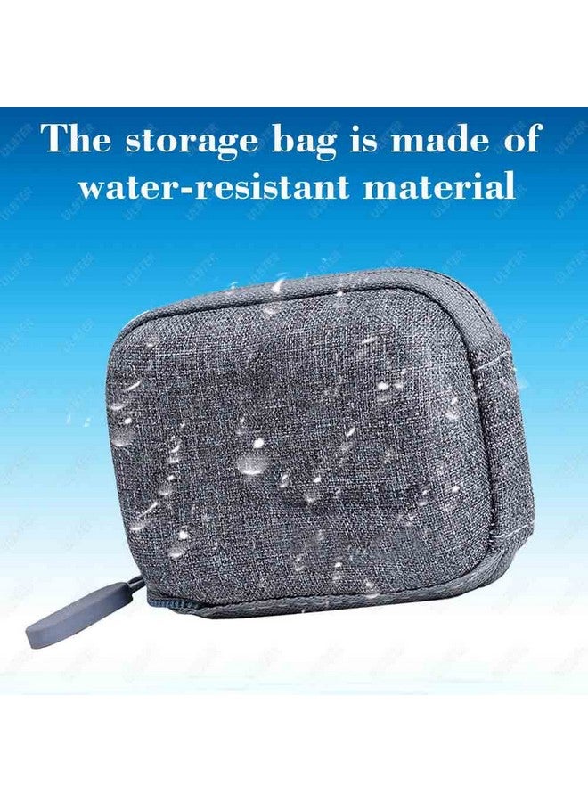 ULBTER Mini Storage Bag Case For Gopro Hero13 Hero12 Hero11 Hero10 Hero9 Hero8 Black + Gopro Hero 12 11 10 9 8 Rubber Lens Cap Cover Carrying Grey Box Accessory For Go Pro [2+1 Pack] - Image 5