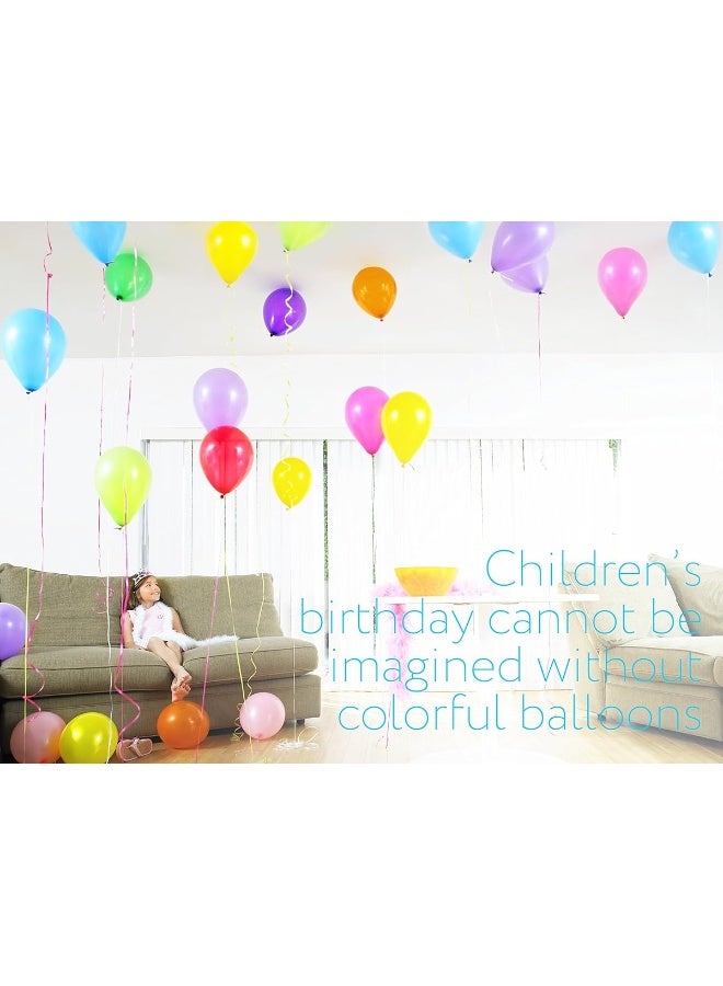 DusicoÂ® Balloons Rainbow Set (100 Pack) 12 Inches, Assorted Bright Colors, Made With Strong Multicolored Latex, For Helium Or Air Use. Kids Birthday Party Decoration Accessory - Image 2