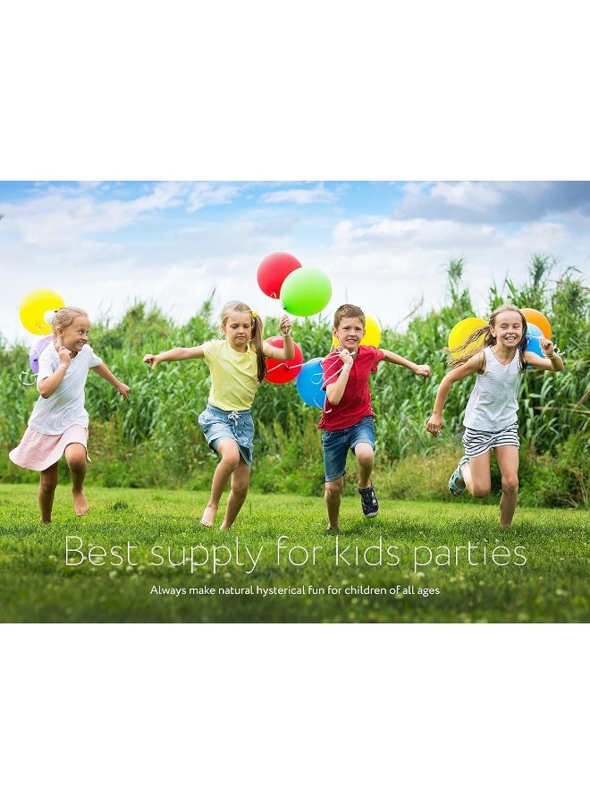 DusicoÂ® Balloons Rainbow Set (100 Pack) 12 Inches, Assorted Bright Colors, Made With Strong Multicolored Latex, For Helium Or Air Use. Kids Birthday Party Decoration Accessory - Image 4