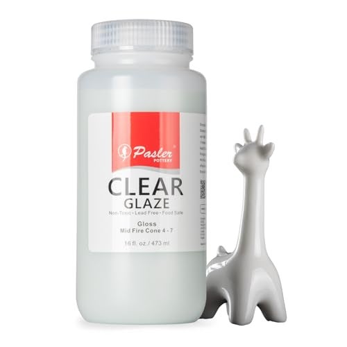 Pasler Clear Glaze Mid Fire for Ceramic Pottery Bisque,PCC10,16fl oz/473ml - Image 5