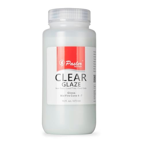 Pasler Clear Glaze Mid Fire for Ceramic Pottery Bisque,PCC10,16fl oz/473ml - Image 2