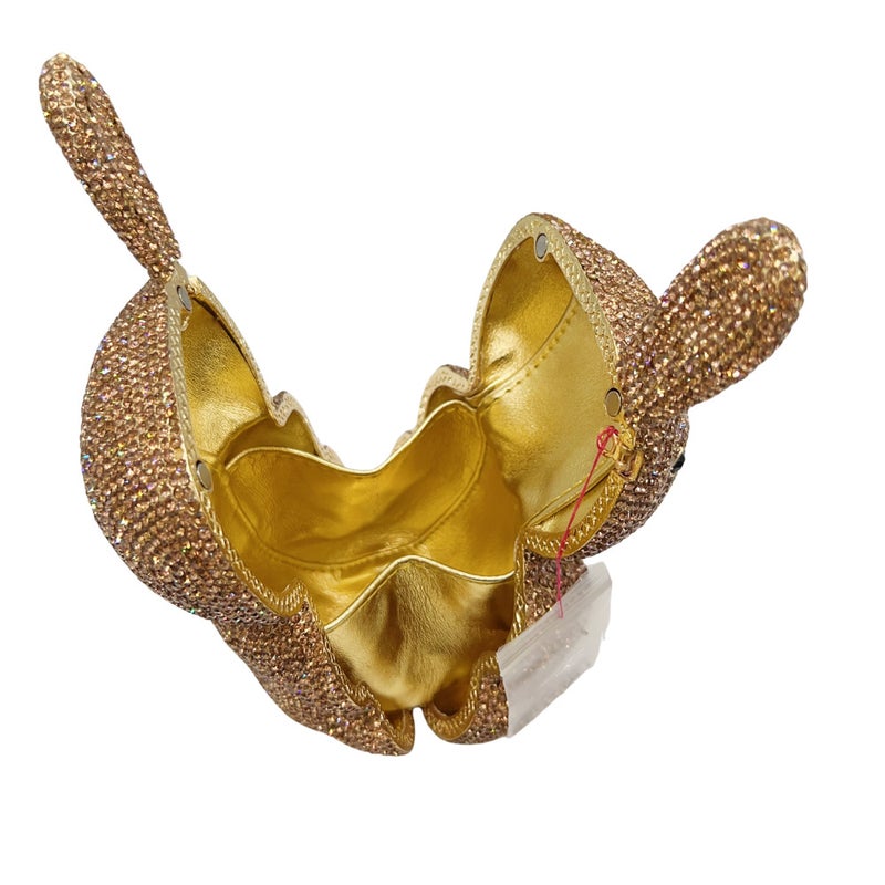 Rabbit Crystal Bag New Rabbit Diamond Dinner Bag Party Banquet Rhinestone Handbag For Women - Image 3