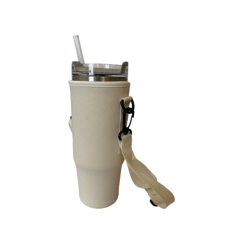 Car Cup Holder: Durable Cloth Cup Holder for Car, Portable Lightweight Drink Holder for On-The-Go, Versatile Eco-Friendly Cup Stand with Pink Design - Image 5