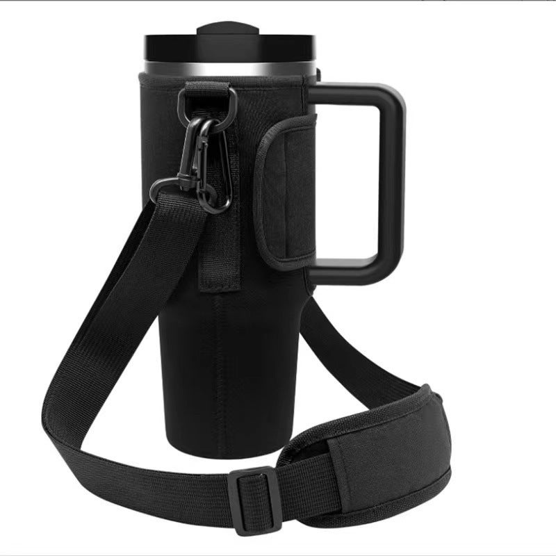 Car Cup Holder: Durable Cloth Cup Holder for Car, Portable Lightweight Drink Holder for On-The-Go, Versatile Eco-Friendly Cup Stand with Pink Design - Image 3