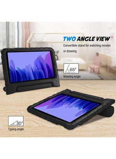 Procases Kids Case For Samsung Galaxy Tab A7 10.4 Inch 2022 2020 Sm-T503 T500 T505 T507 Shock Proof Convertible Handle Stand Cover Light Weight Kids Friendly Super Protective Case -Black  - Image 5