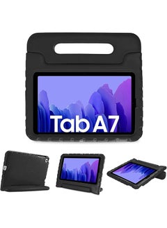 Procases Kids Case For Samsung Galaxy Tab A7 10.4 Inch 2022 2020 Sm-T503 T500 T505 T507 Shock Proof Convertible Handle Stand Cover Light Weight Kids Friendly Super Protective Case -Black  - Image 1