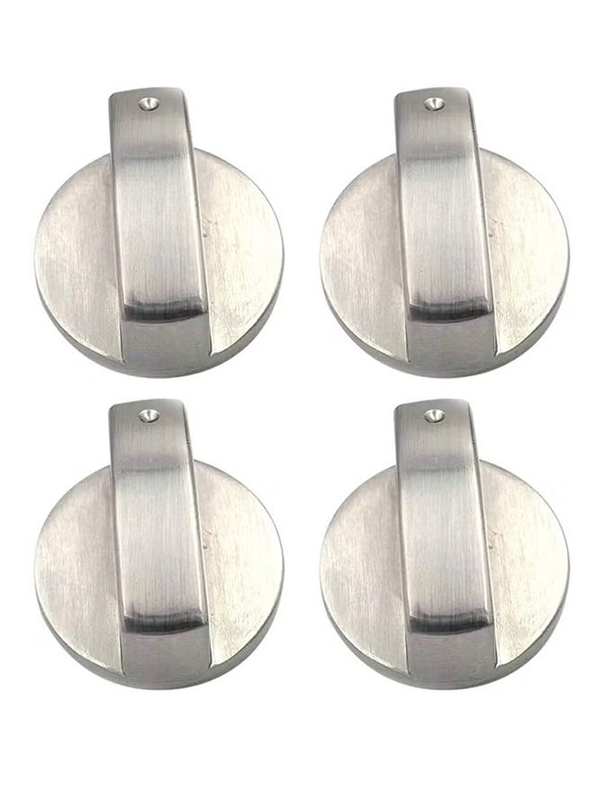 4 مقابض موقد غاز معدنية - مفتاح تحكم بديل للطباخ والفرن ، تشغيل سهل / إيقاف التشغيل - Image 1