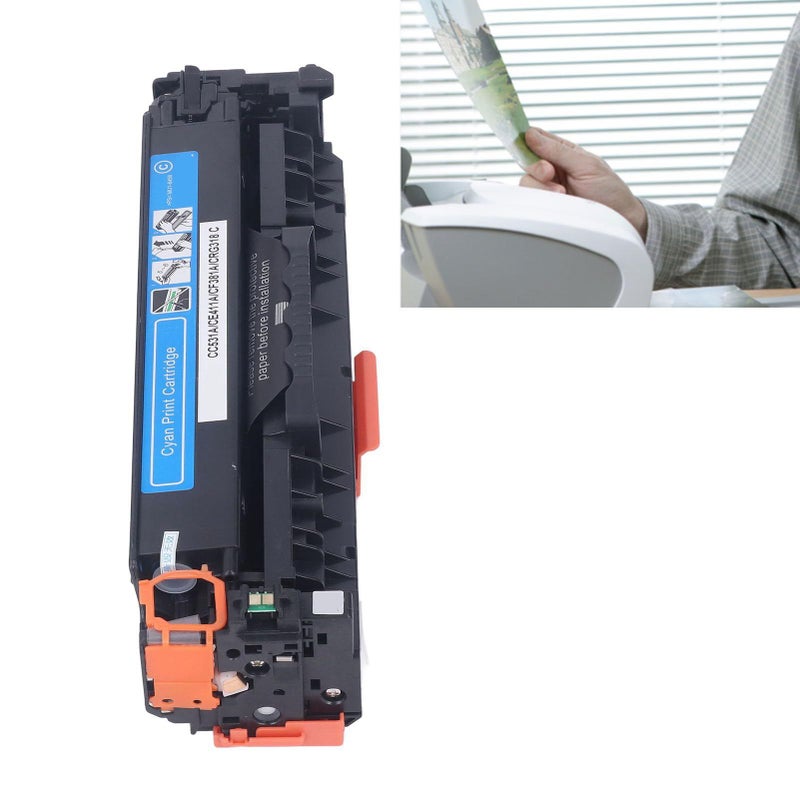 High Yield Cyan Toner Cartridge Compatible with CP2025 CM2320 Series 3500 Pages ABS Material - Image 4