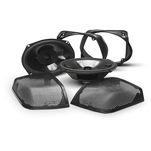 Rockford Fosgate مجموعة مكبرات الصوت روكفورد فوسغيت TMS69BL14 باور هارلي ديفيدسون لحقيبة السرج مع الحزام وجميع معدات التركيب (2014 - الحالي) - Image 1