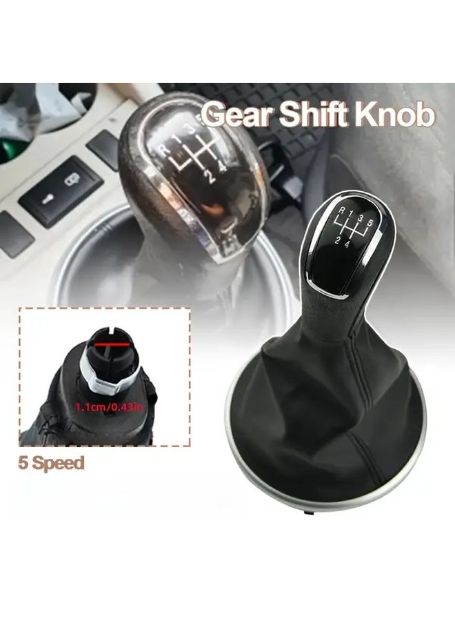 For Skoda Fabia 2 2007-2010 Roomster 2006-2010 5 Speed Gear Shift Knob With PU Leather Boot Cover - Image 4