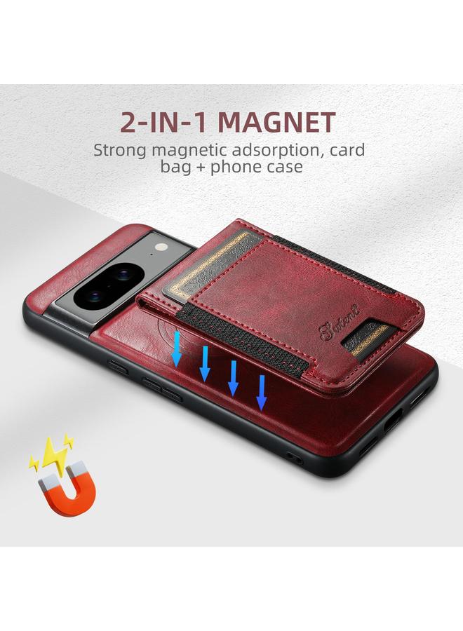 Suteni Case For Google Pixel 9 Pro H17 Oil Eax Leather Detachable Wallet Phone Case - Image 2