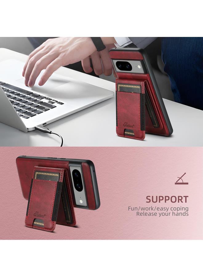 Suteni Case For Google Pixel 9 Pro H17 Oil Eax Leather Detachable Wallet Phone Case - Image 3