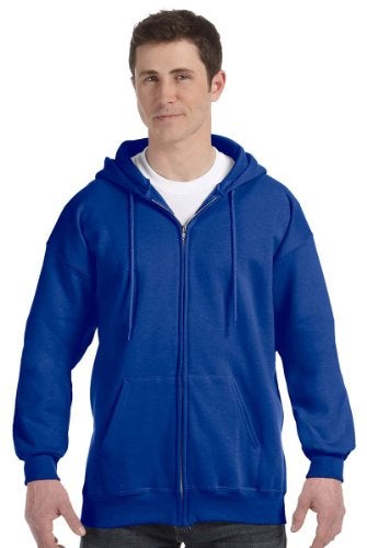 Hanes Men's Full Zip Ultimate Heavyweight Hoodie, Deep Royal, XX-Large - Image 1