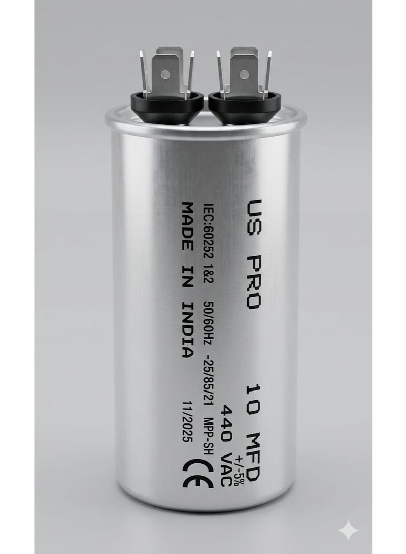 A/C CAPACITOR WITH PIN 10MFD