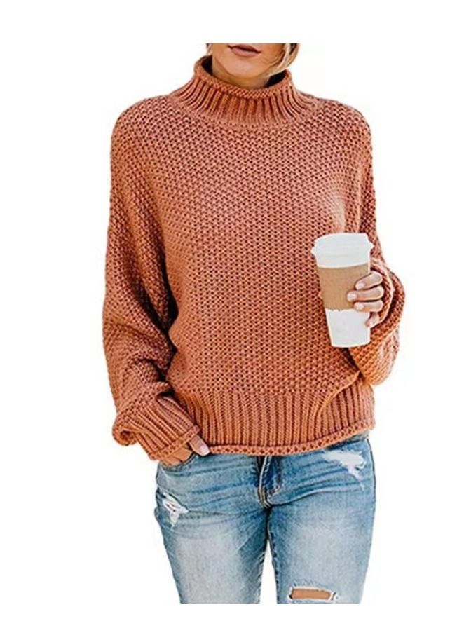 Loquat Casual Fashion Solid Color Sweater 