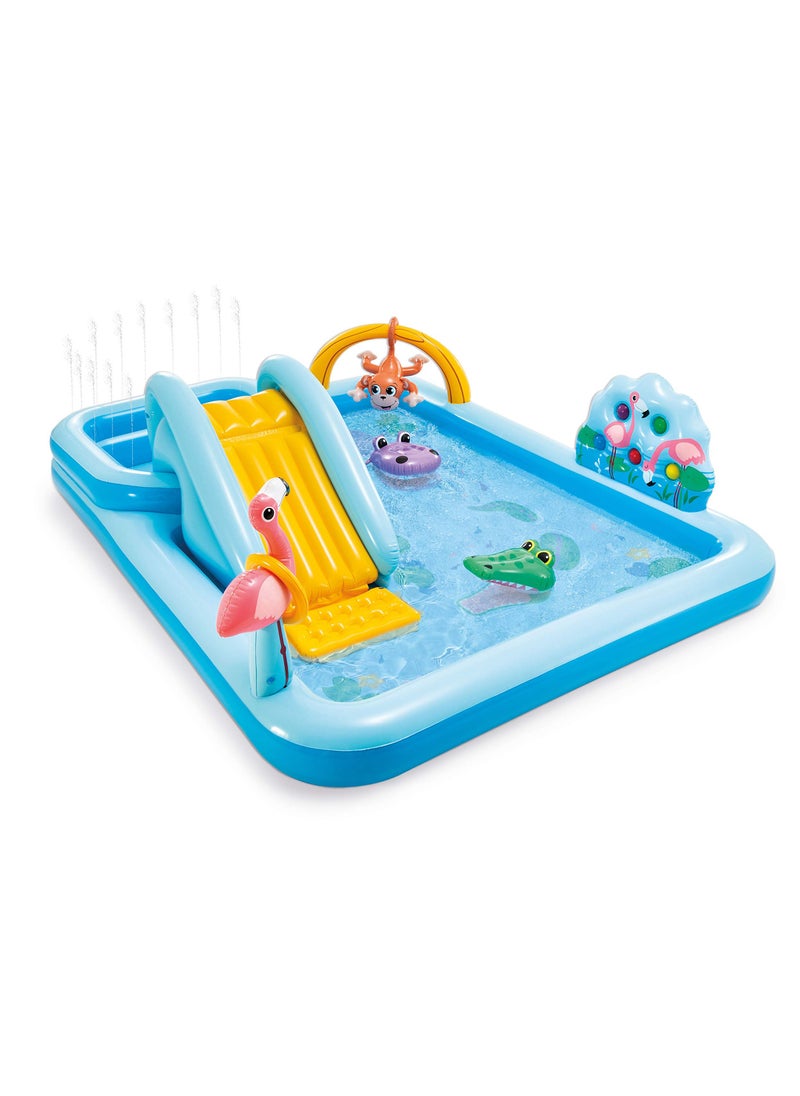 Arabest - 57161NP Jungle Adventures Water Play Center Inflatable Pool- From 3 years old Kids, inflatable Children water Pool Activity with Fun and colorful design - Image 1