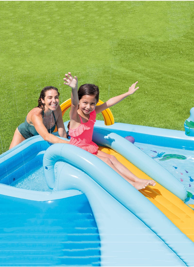 Arabest - 57161NP Jungle Adventures Water Play Center Inflatable Pool- From 3 years old Kids, inflatable Children water Pool Activity with Fun and colorful design - Image 1