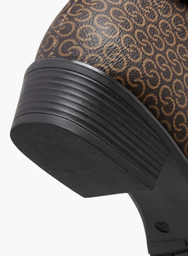 Celeste Women's Buckle Accent Block Heeled Ankle Boots with Zip Closure