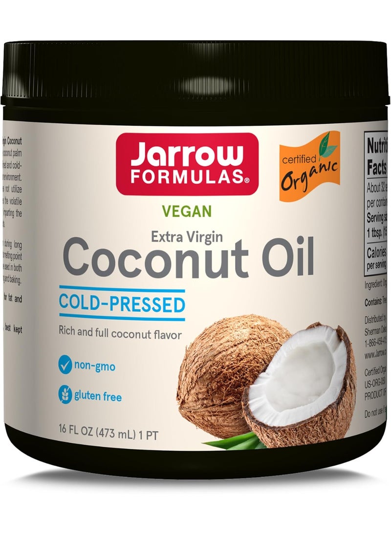 جارو فورملاز زيت جوز الهند البكر الممتاز العضوي ١٠٠٪ من جارو فورميولا، ١٦ أونصة - Image 1