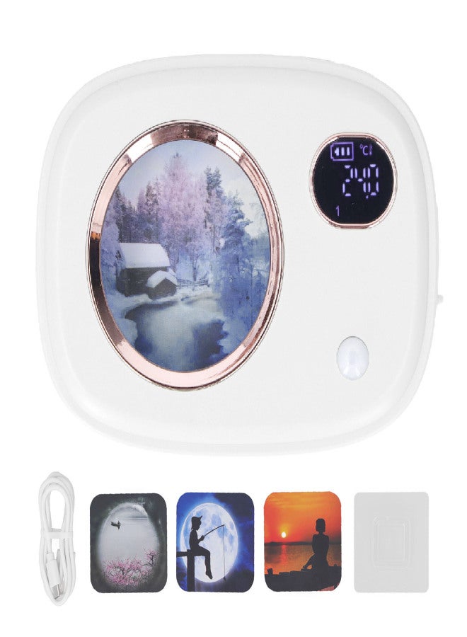 Fragrance Dispenser Smart Digital Display Ultrasonic Fragrance Aromatherapy Diffuser for Toilet Living Room Hotel White - Image 1