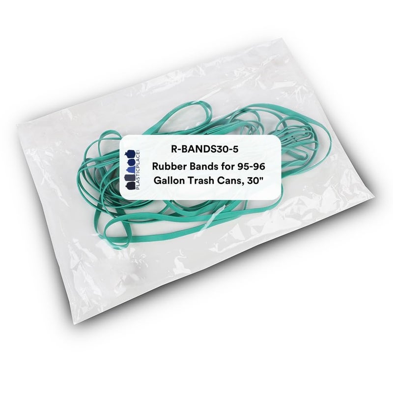 Plasticplace Rubber Bands for 9596 Gallon Trash Cans 30 5 Count