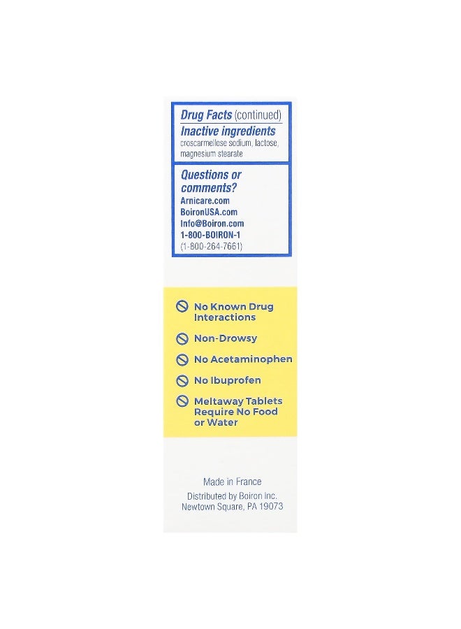 Boiron, Arnicare, Arthritis, Meltaway Tablets, Unflavored, 60 Meltaway Tablets (Packaging may vary) - Image 3