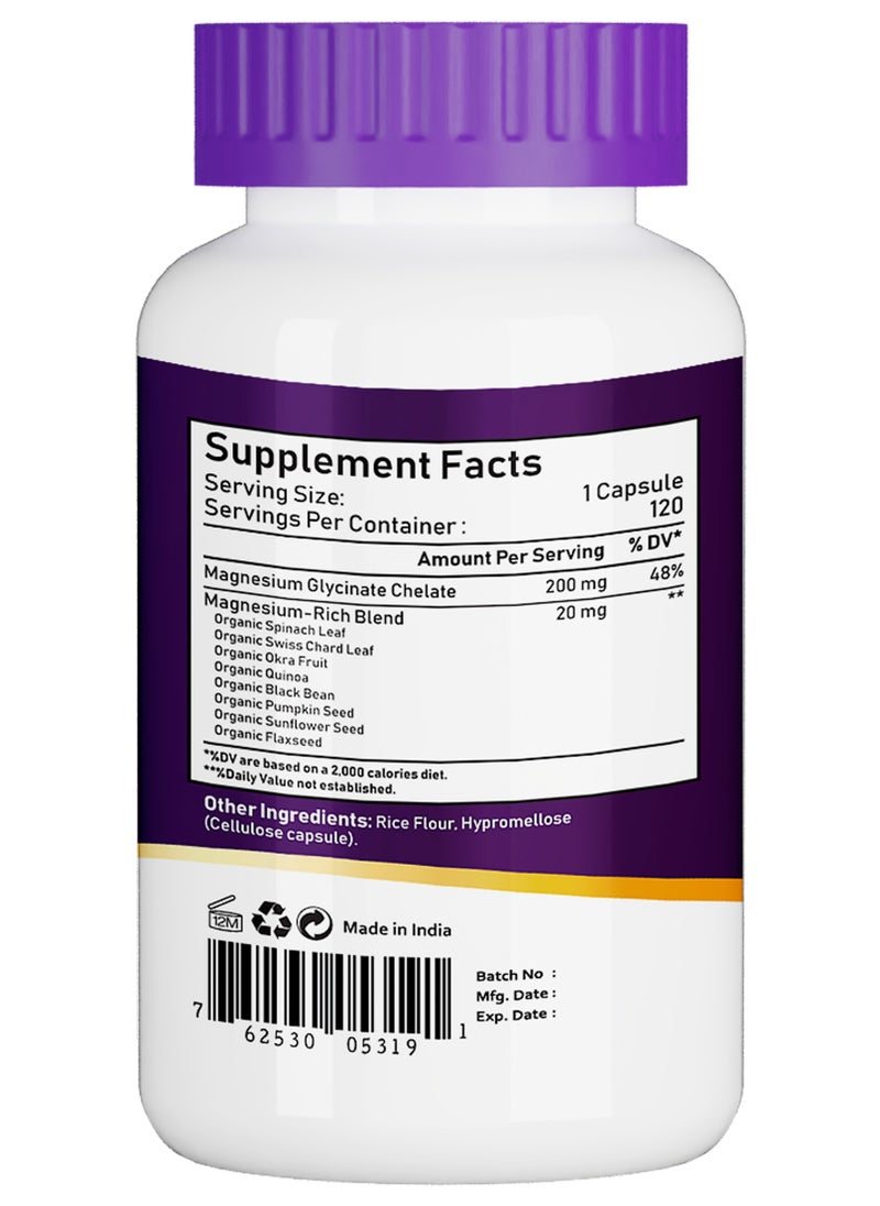 Magnesium Glycinate Chelate 200mg 120 Capsules - pzsku/Z9F27FE782FA4F4C021B1Z/45/_/1737472399/a01d84d4-5b1f-41bb-91b6-1a969be0f019