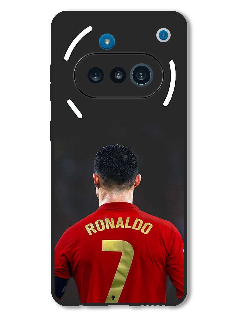 Theodor Case Compatible with Nothing Phone 3a Protection Shockproof Bumper Cover Ronaldo 7 Back - Image 1