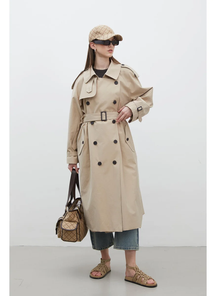 مانوكا Copenhagen Oversized Trench Coat Camel