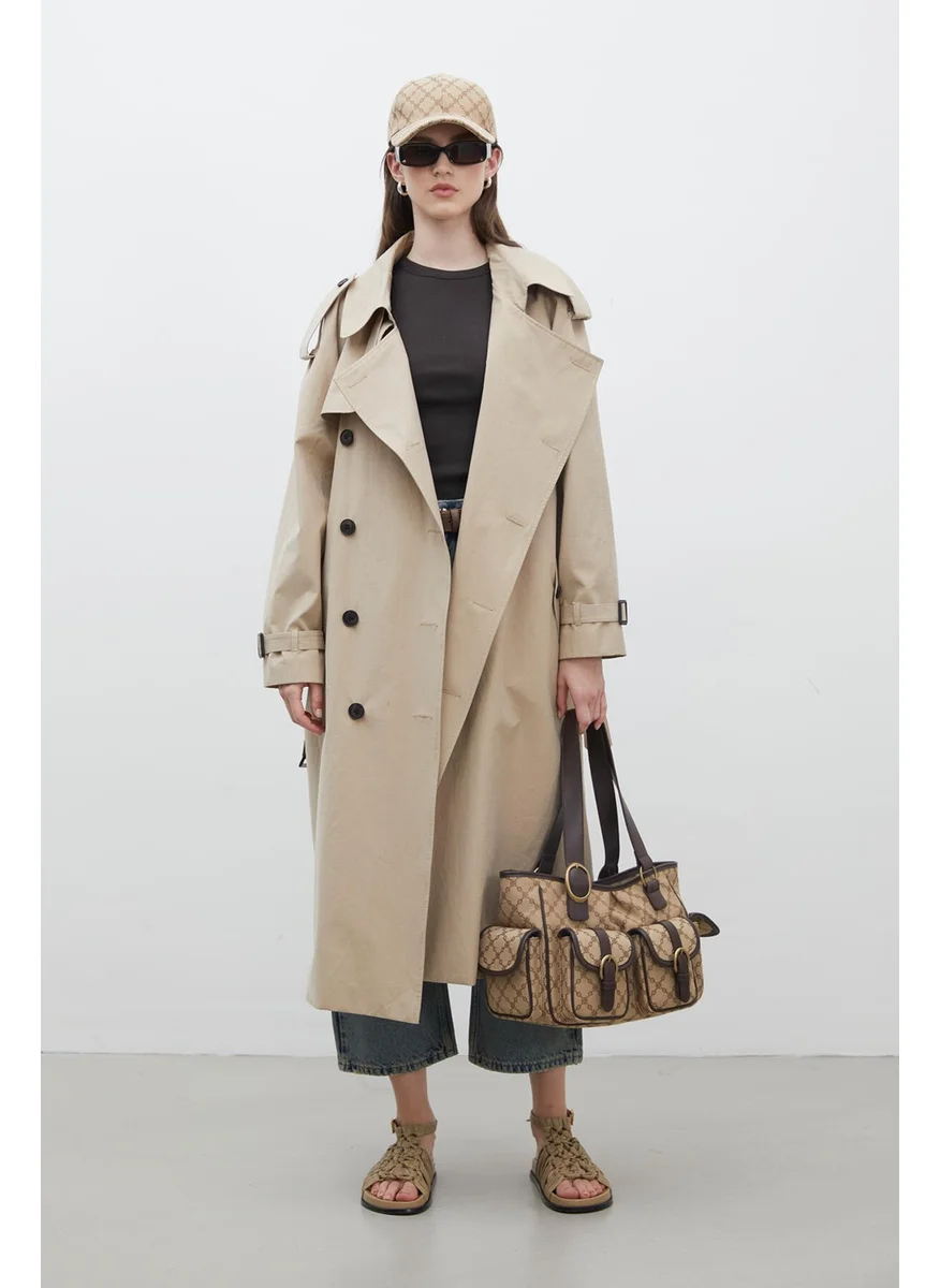 مانوكا Copenhagen Oversized Trench Coat Camel