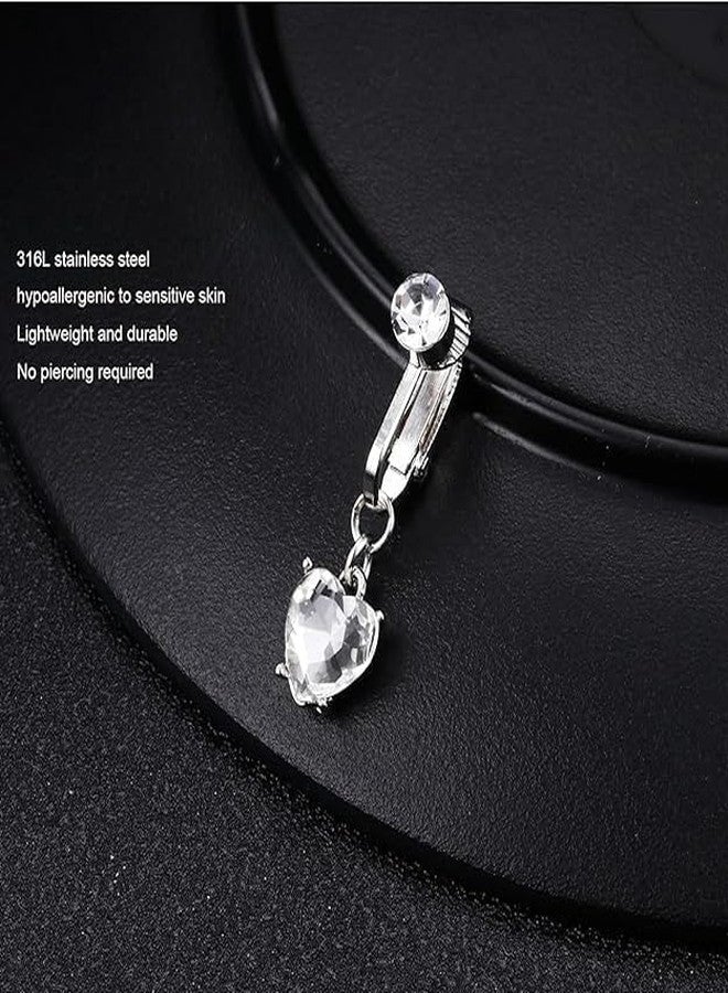 PARVY® Belly Button | Clamp Piercing Jewellery | Belly Rings the Party Fake Navel Ring Non Piercing(1 PCS) - Image 4