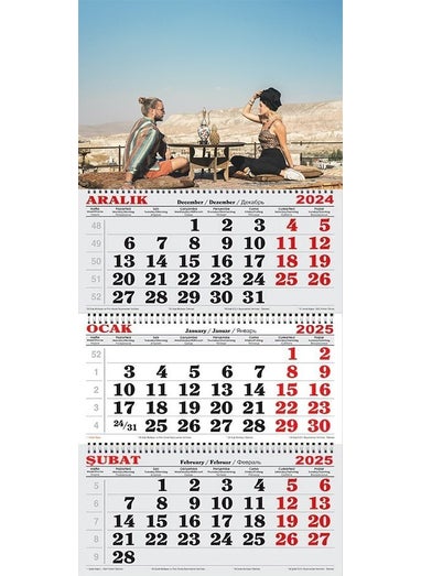 GENC DIJITAL BASKI GENC DIGITAL PRINTING 2025 Sailor's Calendar - Cafes in Cappadocia 
