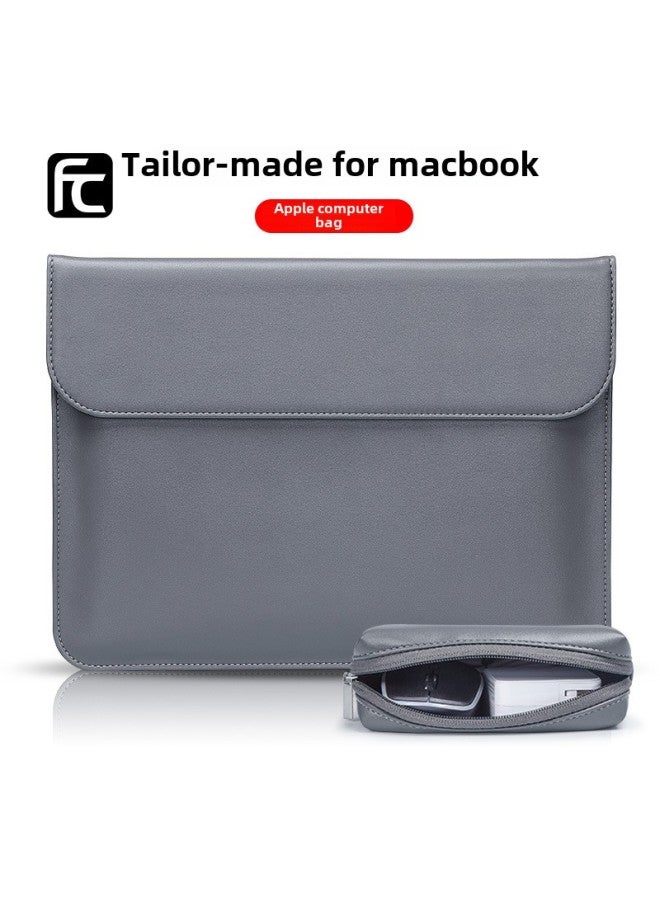 Macbook Sleeve Bag For Apple Asus Dell Xiaomi Universal Horizontal Computer Bag Notebook Protective Cover-Color:Dark Green + Small Ink Bag-Applicable Model:13 Inch Pro/Air(13 Inch)  - Image 2