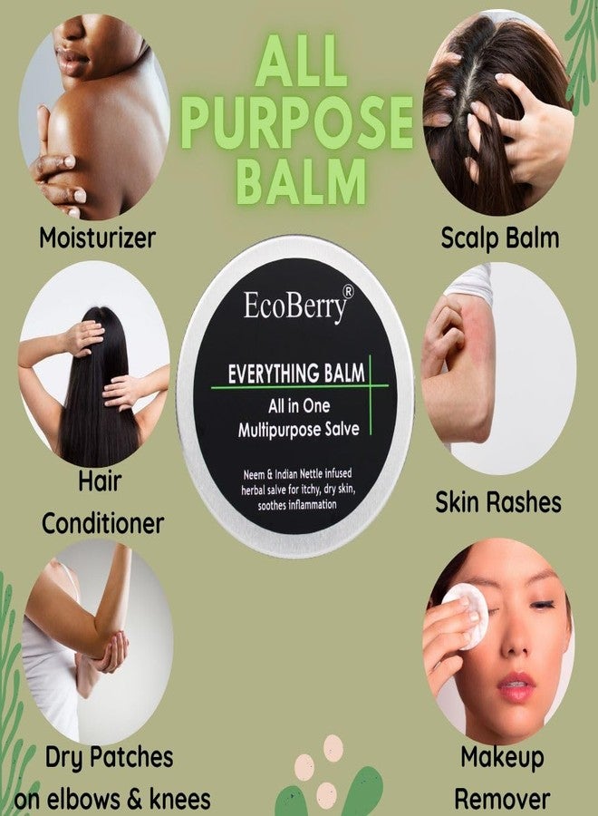 EcoBerry Everything Balm, All In One Multipurpose Balm, Moisturizing, Hair Conditioning, Anti-dandruff, Makeup Remover, Effective on Skin Rashes Insect Bites, Natural, Chemical Free, Paraben Free, Veg - Image 3