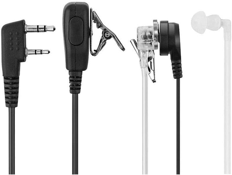 Artek Air Acoustic Tube Covert Earpiece with Throat Microphone | Wired 2-Pin Audio Connector | Compatible with Baofeng UV-5R BF-888S and Other Two-Way Radios | Surveillance and Security Use - Image 5