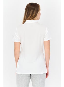 PUMA Women Sportswear Fit Short Sleeve Outdoor Polo Shirt, White  - Image 3