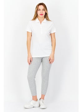 PUMA Women Sportswear Fit Short Sleeve Outdoor Polo Shirt, White  - Image 4
