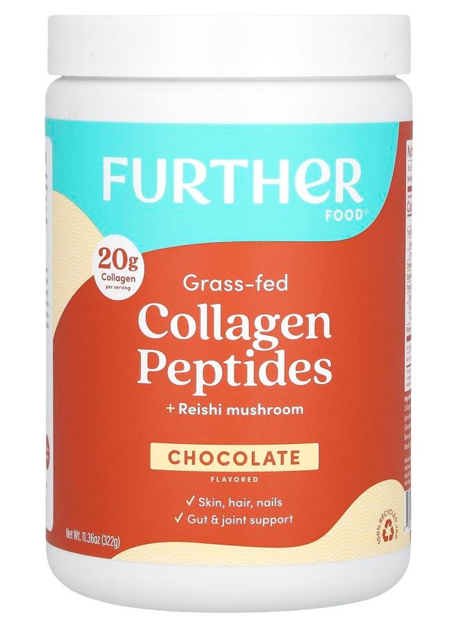 Further Food Grass-Fed Collagen Peptides + Reishi Mushroom Chocolate 11.36 oz (322 g) 
