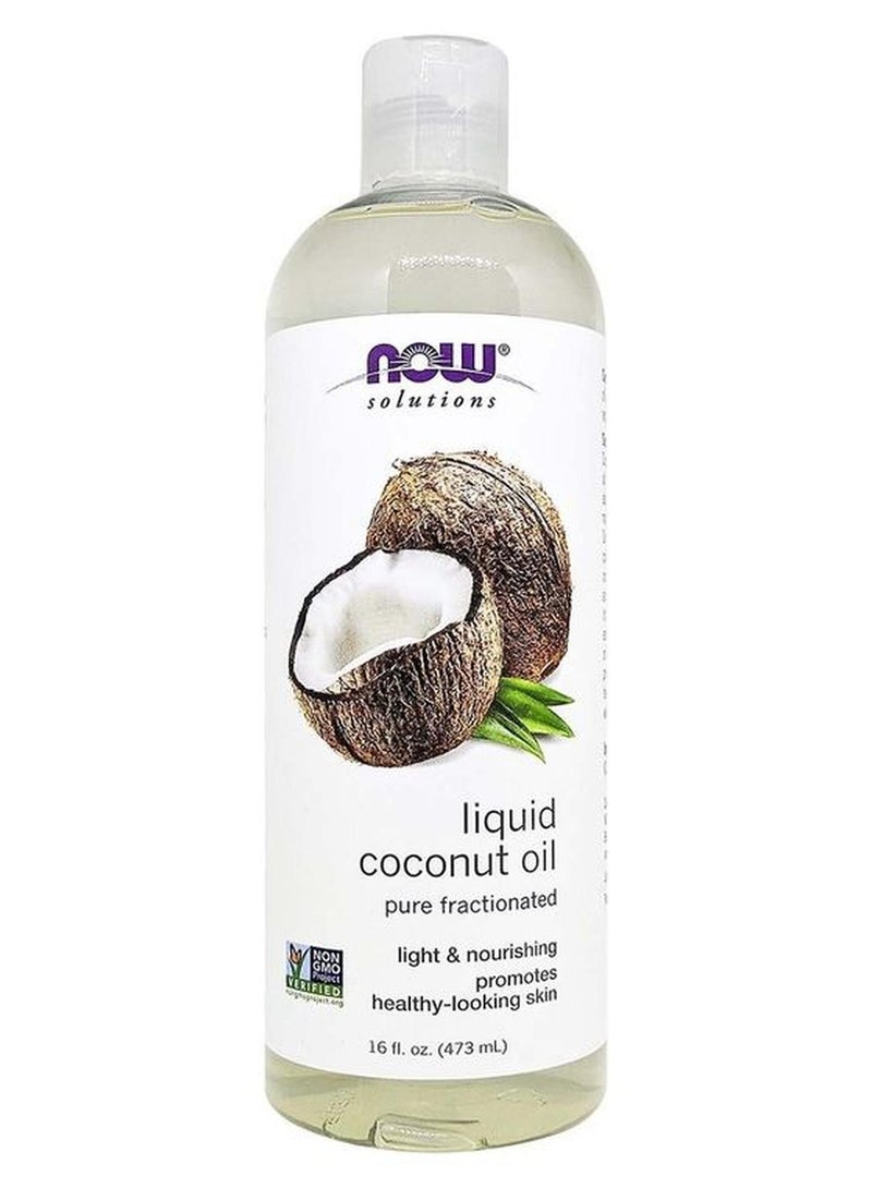 Now Foods Now Solutions, Liquid Coconut Oil Pc 16 Fl. Oz. - Image 1