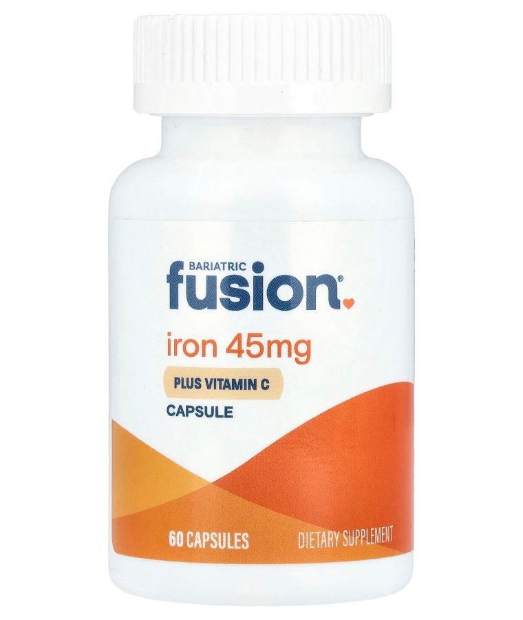 Bariatric Fusion Iron With Vitamin C 45 mg 60 Capsules