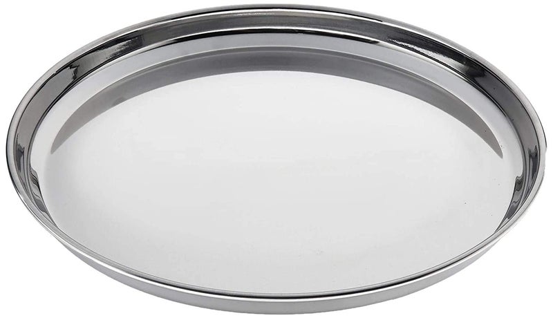 Nirvika Stainless Steel 9pc Thali Plate13 inch Khumcha Kitchenware Set Ideal for Home Restaurants and Family Use Silver - Image 4