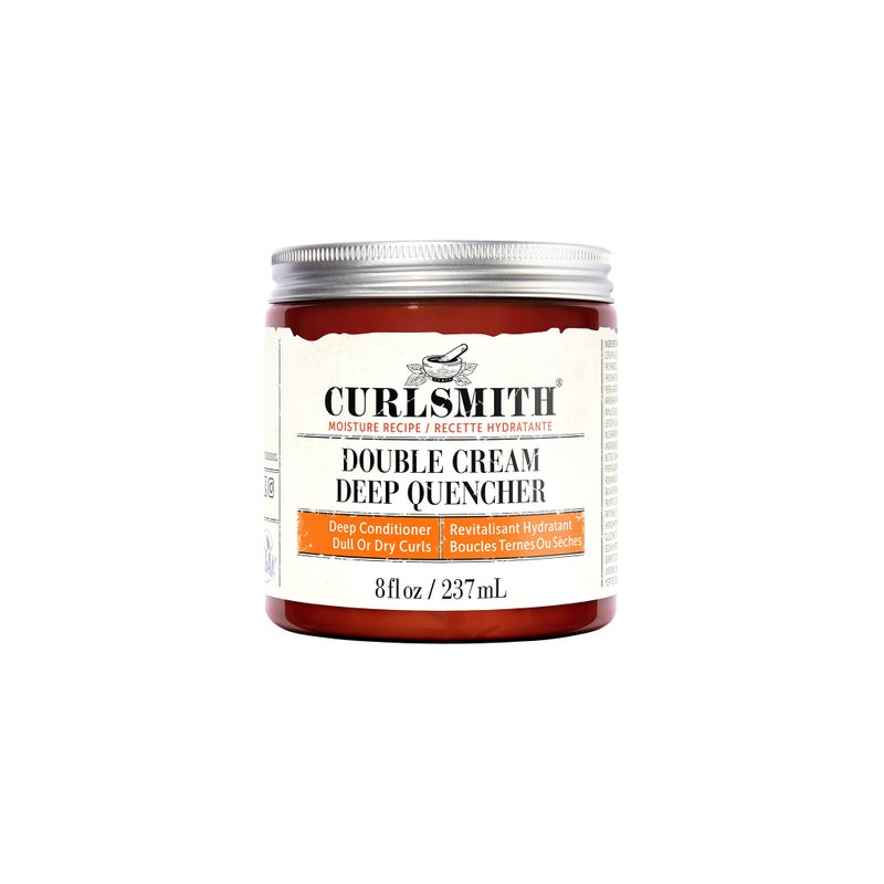 CURLSMITH CURLSMITH  Double Cream Deep Quencher  Vegan Moisturising Deep Conditioner for Ultra Dry Wavy Curly or Coily Hair 8 oz  227g