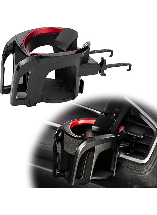 حامل أكواب السيارة وحامل الهاتف 2 في 1 للسيارات والسيارات وحامل الأكواب الموسع وملحقات السيارة - Image 1