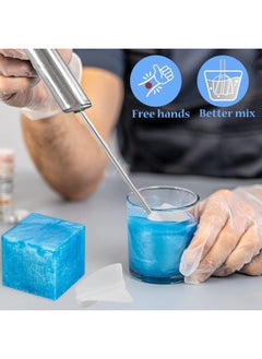 Premify Semi-Automatic Epoxy Resin Mixer, 35Cm Long Handheld Mixer Tool For Minimizing Bubbles | Stirring Rod For Mixing Resin, Paint, & Liquids  - Image 5