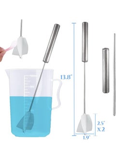 Premify Semi-Automatic Epoxy Resin Mixer, 35Cm Long Handheld Mixer Tool For Minimizing Bubbles | Stirring Rod For Mixing Resin, Paint, & Liquids  - Image 2