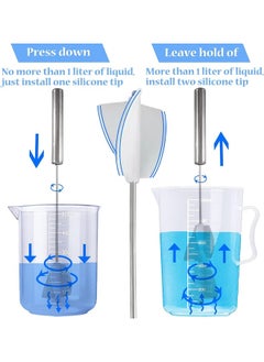 Premify Semi-Automatic Epoxy Resin Mixer, 35Cm Long Handheld Mixer Tool For Minimizing Bubbles | Stirring Rod For Mixing Resin, Paint, & Liquids  - Image 4